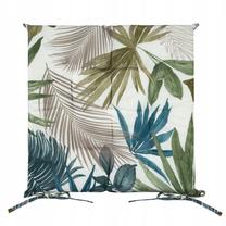 Kėdžių pagalvėlė Garden, balta/smėlio/žalia, 40 cm x 40 cm