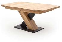 Valgomojo stalas išskleidžiamas MCakcent Mendoza B, rudas/juodas, 140 - 220 cm x 90 cm x 78 cm