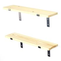 Sieninė lentyna Kalune Design LAM001, riešuto, 60 cm x 14 cm x 16 cm