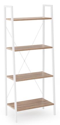 Pastatoma lentyna Narvik Reg 2, ąžuolo/balta, 60 cm x 32 cm x 148 cm