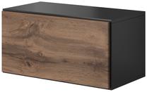 Pakabinama spintelė Cama Meble Roco, ruda/juoda, 75 cm x 39 cm x 37 cm