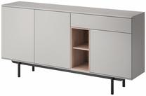 Komoda Mark Inox, pilka, 175 cm x 40 cm x 89 cm