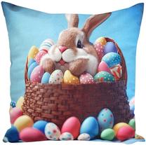 Pagalvės užvalkalas Easter JSW-61, mėlyna/ruda, 40 cm x 40 cm