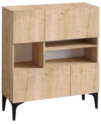 Spintelė Kalune Design Krista, ąžuolo, 35 cm x 100 cm x 125 cm