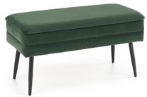 Suoliukas Velva, juoda/tamsiai žalia, 78 cm x 42 cm x 37 cm