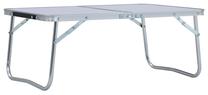 Stovyklavimo stalas VLX Folding Camping Table, rudas, 120 cm x 60 cm x 55 - 70 cm