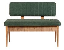 Suoliukas Kalune Design Vina 1070, pušies/žalia, 110 cm x 46 cm x 85 cm