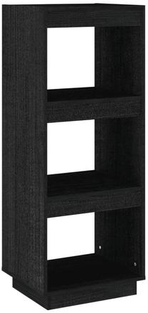 Lentyna VLX Solid Pine Wood 810848, juoda, 35 cm x 40 cm x 103 cm