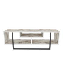 TV staliukas Kalune Design Asal 120, rudas/baltas/juodas, 35.2 cm x 120 cm x 40.2 cm