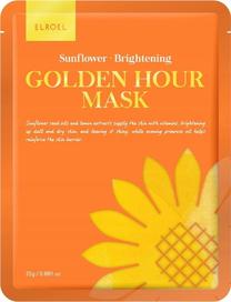 Veido kaukė Elroel Golden Hour Sunflower - Brightening, 25 g