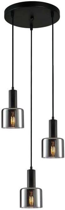 Šviestuvas kabinamas Italux Santia PND-65342-3A-BK+SG, E27, 3 x 40 W