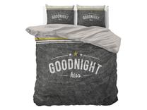 Patalynės užvalkalų komplektas Room99 Pure Cotton Goodnight Kiss, antracito, 200 x 200 cm