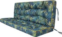 Lauko baldų pagalvių rinkinys Hobbygarden Pola P12ZIET9, mėlyna/žalia, 120 x 105 cm