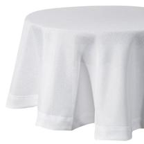 Staltiesė apvali Stella 2, balta, 150 x 150 cm