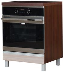 Apatinė virtuvinė spintelė Bodzio Sandi KS60ZP-LA/P/OR, riešuto/smėlio, 60 cm x 60 cm x 86 cm