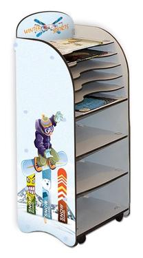 Spinta Kalune Design Ski Boy Lou, įvairių spalvų, 35 cm x 34 cm x 98 cm