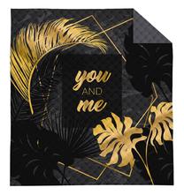 Lovatiesė NHL-059, aukso/juoda, 200 cm x 220 cm