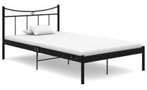 Lova viengulė VLX Bed Frame, 120 x 200 cm, juoda, be čiužinio, su grotelėmis