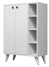 Batų dėžė Kalune Design Multi 1810, balta, 7.2 cm x 3.5 cm x 10.5 cm