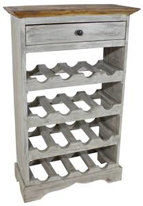 Butelių lentyna VLX Wine Rack 244507, ruda/pilka, 55 cm x 23 cm x 85 cm