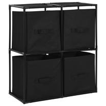 Lentyna VLX Storage Cabinet, juoda, 30 cm x 63 cm x 71 cm