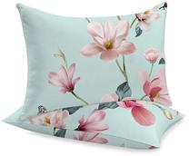 Pagalvės užvalkalas Rustilė Spring Twigs 3310, mint/rožinė, 50 cm x 70 cm