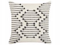 Dekoratyvinė pagalvėlė Beliani Myrtus, juoda/smėlio, 45 cm x 45 cm
