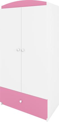 Spinta Kocot Kids Babydreams, balta/rožinė, 90 cm x 52 cm x 175.5 cm