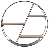 Sieninė lentyna Domoletti Sefy, ruda/juoda, 60 cm x 10 cm x 60 cm