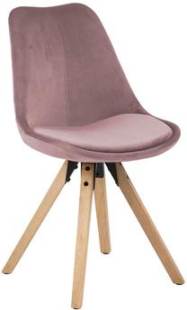 Valgomojo kėdė 91426, ąžuolo/rožinė, 55 cm x 48.5 cm x 85 cm