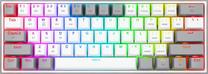 Klaviatūra Redragon FIZZ PRO K616 Red switch, EN, balta/pilka
