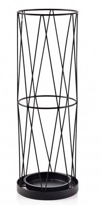 Skėčių laikiklis Mondex Cedric, juodas, 15 cm x 15 cm x 45 cm