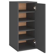 Batų dėžė VLX 808958, pilka, 32 cm x 35 cm x 70 cm