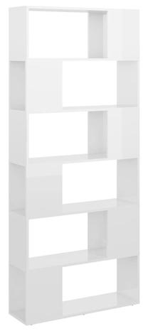 Lentyna VLX Room Divider 809158, balta, 80 cm x 24 cm x 186 cm