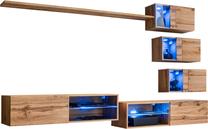 Sekcija ASM Switch XXIV, ąžuolo, 250 cm x 40 cm x 150 cm