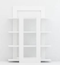 Lentyna Kalune Design Mimoza, balta, 20 cm x 90 cm x 117.5 cm