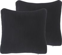 Dekoratyvinė pagalvėlė Beliani Gudari, juoda, 45 cm x 45 cm, 2 vnt.