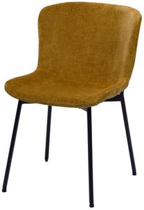 Valgomojo kėdė Amadeus Arabelle, matinė, juoda/geltona, 61 cm x 52 cm x 80 cm