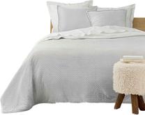 Lovatiesė, su pagalvių užvalkalais Douceur d`Interieur Mylene, pilka, 220 cm x 240 cm