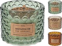 Kalėdinė žvakė, aromatinė, 14 h, (spalva/dizainas parenkami atsitiktine tvarka)