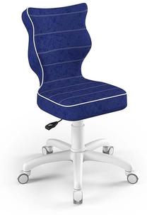 Vaikiška darbo kėdė Petit VS06, 33.5 x 30 x 77.5 cm, mėlyna/balta