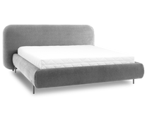 Lova pusantros vietos Pointt Paolli 04, 140 x 200 cm, pilka, be čiužinio, su grotelėmis