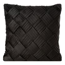 Dekoratyvinės pagalvėlės užvalkalas Sonia, juoda, 45 cm x 45 cm