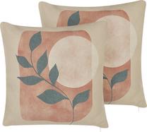 Dekoratyvinė pagalvėlė Beliani Calliopsis, įvairių spalvų, 45 cm x 45 cm, 2 vnt.