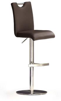 Baro kėdė MC Akcent Bardo, matinė, ruda, 50 cm x 42 cm x 91 - 115 cm