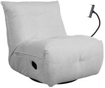 Atlošiamas krėslas Home4you Win-Win, šviesiai pilka, 95 cm x 80 cm x 90 cm