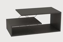 Kavos staliukas Kalune Design Cayenne, antracito, 100 cm x 50 cm x 40 cm