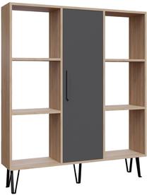 Lentyna Kalune Design Peoria 875ZNA4708, antracito/ąžuolo/ruda, 25 cm x 120 cm x 123.6 cm