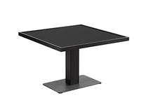 Lauko stalas Domoletti Bless S, pilkas, 90 cm x 90 cm x 50 - 66 cm