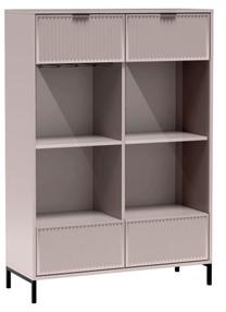 Spintelė - vitrina LINKaSTYLE LS8, rožinė, 40.6 cm x 104.8 cm x 150 cm